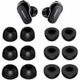 thumbnail image 1 of wonima11 Memory Foam Tips Compatible with QuietComfort Earbuds II Ear Tips Eartips, No Silicone Pain Noise Reduce Comfortable Compatible with Bose QuietComfort Earbuds II 2022 Release - S/M/L Black, 1 of 1