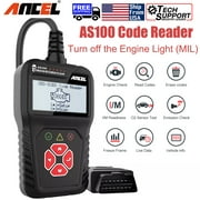 ANCEL AS100 OBD2 Scanner Engine Code Reader Car Diagnostic Tool Free Update Automotive Detectctor Check Engine Light Turn off Analyzer Auto Code Reader ODB 2 Car Diagnostic Tool