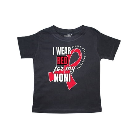 

Inktastic Sickle Cell Awareness I Wear Red For My Noni Gift Toddler Boy or Toddler Girl T-Shirt