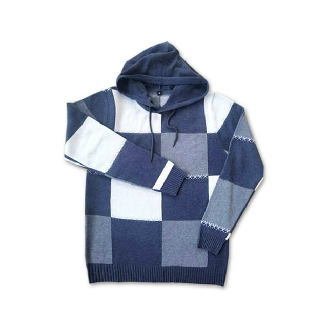 Tricot pour Hommes Coupe Ample Décontractée à Capuche pour Automne Hiver Confort et Style
