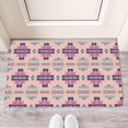 thumbnail image 2 of Vintage Purple Boho Geometry Doormat,Non-Slip Absorbent Welcome Mat Decorations Switch Rug for Indoor Outdoor Home, 2 of 6