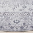 thumbnail image 3 of SAFAVIEH Tucson Tanja Oriental Machine Washable Area Rug, Light Gray, 6' x 6' Round, 3 of 7