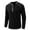 Black, variant on Fesfesfes Blouse Shirt for Men Pullover Button Long Sleeve Bottoming Shirt Round Neck T-Shirt Top Under $10