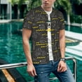 thumbnail image 6 of KLL Retro Excavator for Men's Baseball Shirts,Short Sleeve Casual Shirts Button Down Shirt for Men Beach Summer Wedding Shirt-XX-Large, 6 of 7