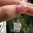 thumbnail image 2 of 2.50Ct Radiant Cut Lab-Created Diamond Women Pendant 14k White Gold Plated 18", 2 of 4