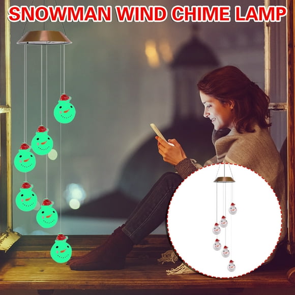 Christmas Garden Decoration Christmas Snowman Wind Chime Pendant