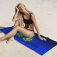 thumbnail image 5 of Lsque Geometry Dash Pattern Microfiber Bath Beach Towel Silver Fox Velvet Beach Towel Oversized Quick Dry Absorbent for Pool Swimming Bathroom 27.5x55in, 5 of 5