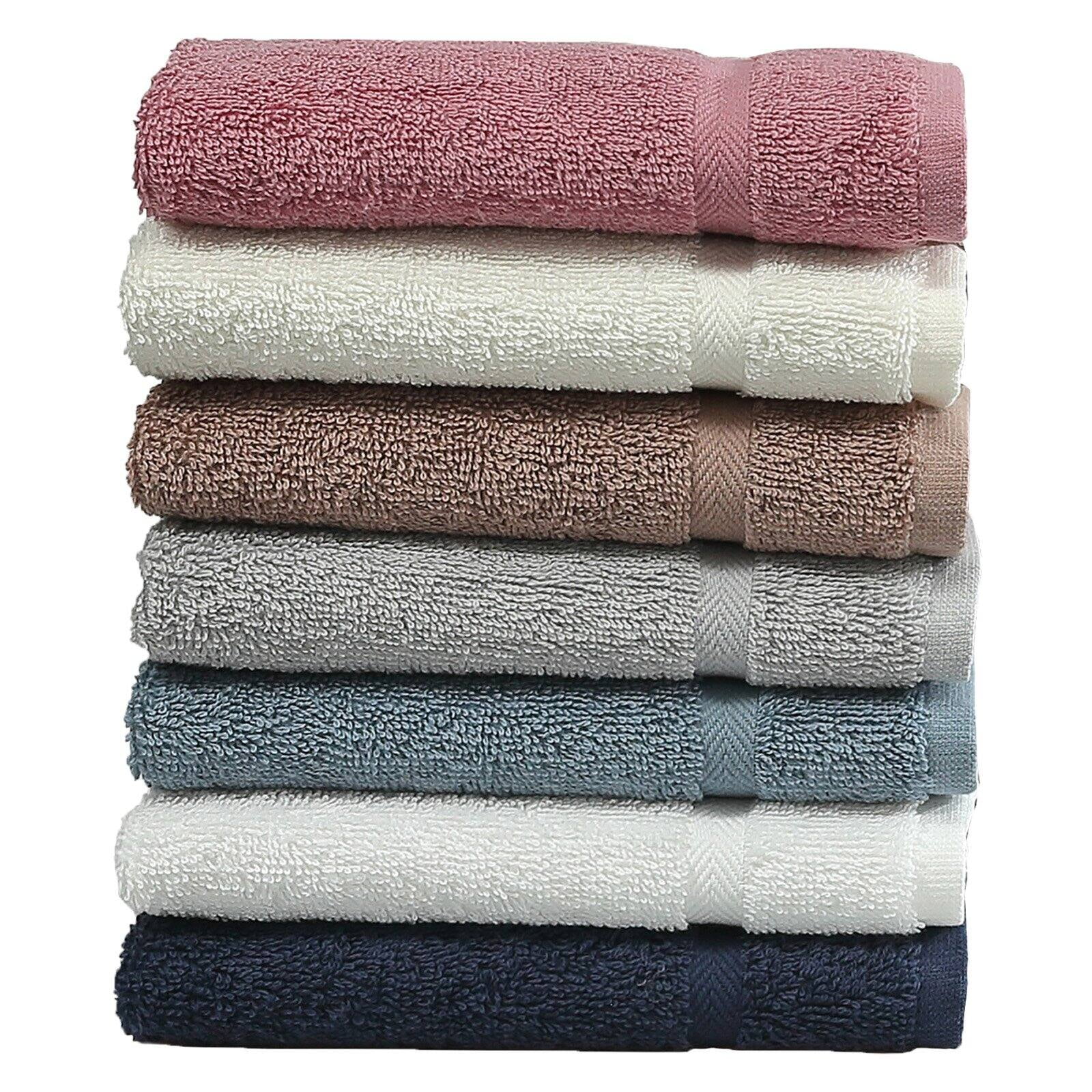 Linum Home Textiles Cotton Hand Towels, Blue(6 Pieces)