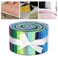 thumbnail image 4 of AIGIA 36 Pieces Jelly Roll Fabric Strips for Quilting Crafting and Sewing Soft Cotton for Blanket Rug Upholstery Home Decor, 4 of 5