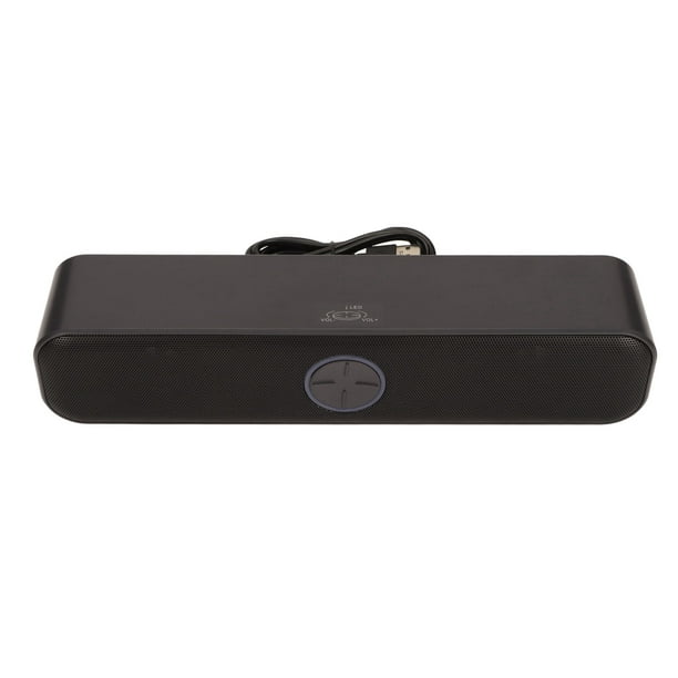 Haut-parleur d'Ordinateur Stéréo, Haut-Parleur d'Ordinateur USB Noir  Élégant Sans Bruit pour PS5 