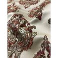 thumbnail image 5 of Decora Furnishings Woven Jacquard Damask Motif Design Sewing and Craft Fabric by The Yard Orangish Red, 5 of 10
