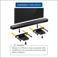 thumbnail image 5 of Soundbar Wall Mount Bracket for SH4 SJ4R SJ4Y SJ4 SJ2 SK4D SJ5B SH8 SJ8S SH5 LAS455H NB5540/S54A1-D, 5 of 5