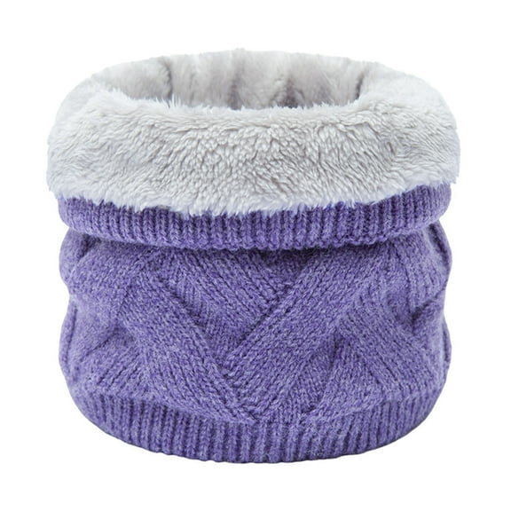 Cxenplz Winter Thick Knit Shawl Scarves Neck Warmer for Men and Women Fleece Neck Gaiter Travel Scarf Winter Warm Scarf