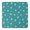 Teal Daisy Flower, variant on Light Blue Daisy Flower Pattern Square Fitted Tablecloth with Elastic Edge,Square Table Cover,Washable Elastic Table Cover for Home Kitchen Party Decor 34"x34"