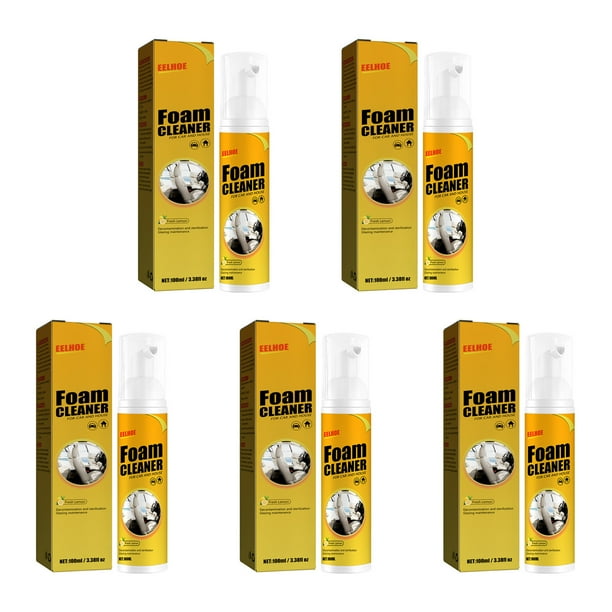Fiudx Limpiador En Espuma En Aerosol, Limpiador Multifuncional para Interiores de Coche, Tecnología de Espuma a Base de Agua, Acabado Mate No Graso, Frescura Sin Olor, Aplicación Universal, Formato d