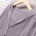 thumbnail image 5 of ZZwxWA Womens Lightweight Hooded Cardigan Button Down Long Sleeve Soft Knit Sweater Jacket, 5 of 5