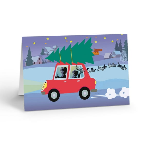 Funny Family Holiday Greeting Card - 12 Cards with Envelopes - Christmas - 18163