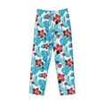 thumbnail image 4 of Goofa Hawaiian Style Printed Soft Pajama Pants for Men, Wide Leg Comfy Casual Lounge Yoga Pants-Small, 4 of 9