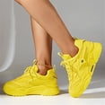 thumbnail image 3 of Zapatillas Deportivas De Plataforma Versátiles, De Malla Transpirable Y Color Sólido, Para Mujer, 3 of 4