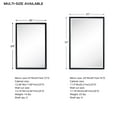 thumbnail image 4 of TEHOME Gold Metal Framed Recessed Bathroom Medicine Cabinet with Mirror 16 x 24'', 4 of 9