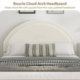 thumbnail image 4 of Danolapsi Queen Size Bed Frame with Storage Drawers, Upholstered Boucle Platform Bed with Round Headboard, Heavy Duty & Noise Free, No Box Spring Needed, 4 of 8