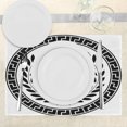 thumbnail image 3 of Ambesonne Retro Place Mats Set of 4, Column Laurel Wreath, Standard Size, Black White, 3 of 6