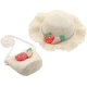 thumbnail image 1 of Conjunto de sombrero de paja y bolso pequeño para niños con decoración de fresa, 1 of 1
