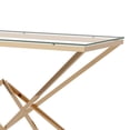 thumbnail image 5 of Stola Glass Top Sofa Table, Gold, 5 of 6