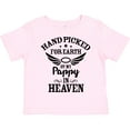 thumbnail image 3 of Inktastic Handpicked for Earth by My Pappy in Heaven with Angel Wings Boys or Girls Toddler T-Shirt, 3 of 5