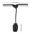 thumbnail image 3 of Rechargeable Dual Head Music Stand Lamp, Clip On Flexible Gooseneck Reading Light With 28 LED Beads, Dimmable Eye Care Sheet Music Lamp USB Powered Portable Practice Light For Piano And Desk, 3 of 9