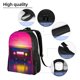 thumbnail image 5 of Fotbe Neon Cassette Tape Mochila de Viaje para Laptop, Mochila Ejecutiva Delgada y Resistente 15.6", 5 of 8