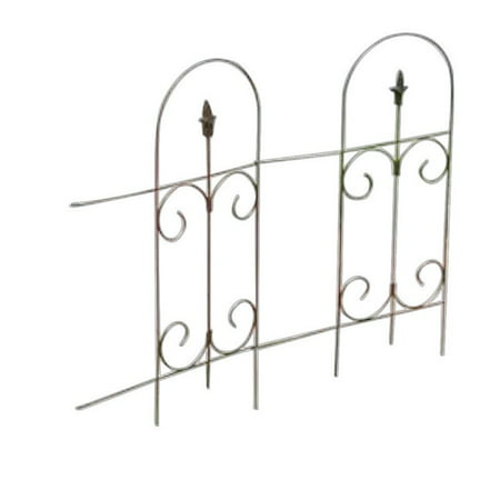 Panacea Products Corp Import 89373 Black Garden Fence With Finial