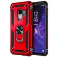 thumbnail image 2 of Nagebee Case for Samsung Galaxy S9 with Screen Protector (Soft Full Cover Caseage), Military Armor [Magnetic Ring Holder & Kickstand] Shockproof Protective Cover Case (Red), 2 of 5