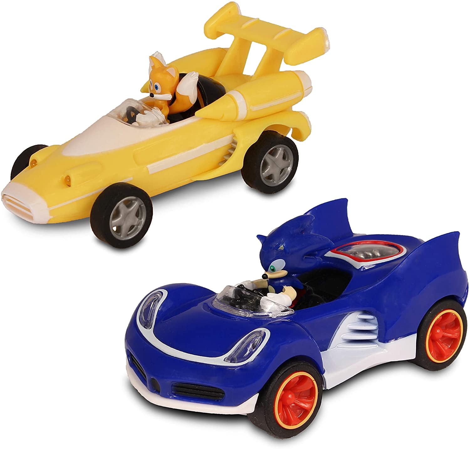Sonic Hedgehog Shadow Tails Pull Back Vehicle Racing Figure Action Car Toy Gift 