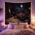 thumbnail image 2 of Nocturnal Scholarly Still with Life Framed Around, Adventurous Vintage for Nautical Decor Lovers, Wall Decor, Mother'S Day Gift, Tapestry Wall Hanging for Dorm and Living Room, 2 of 7
