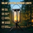 thumbnail image 3 of Solar Lantern Outdoor Lights Solar Powered Flickering Flame Hanging Lantern Waterproof Outdoor Lanterns for Patio Yard Garden Decor Camping Lighting, 3 of 7