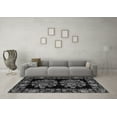 thumbnail image 3 of Ahgly Company Indoor Square Medallion Gray French Area Rugs, 4' Square, 3 of 4