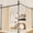 Black, variant on Yeabett Room Divider No Drilling Curtain Rods for Windows,4-10ft(H) 28-70inch(W) Adjustable Temporary Privacy Wall Divider,Tension Curtain Rods No Drilling,Black