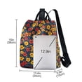 thumbnail image 3 of FORMRS Women's Travel Backpack Purse Anti-Theft Hidden Pockets Casual Shoulder Bag, Yellow Floral, 3 of 7