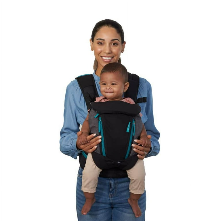 Infantino Carry on Multi Pocket Ergonomic Baby Carrier 4 Position 8 40lbs Black