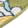 thumbnail image 4 of Rugs.com Bloom Collection Rug – 6 Ft Round Green Medium-Pile Rug Perfect For Kitchens, Dining Rooms, 4 of 6