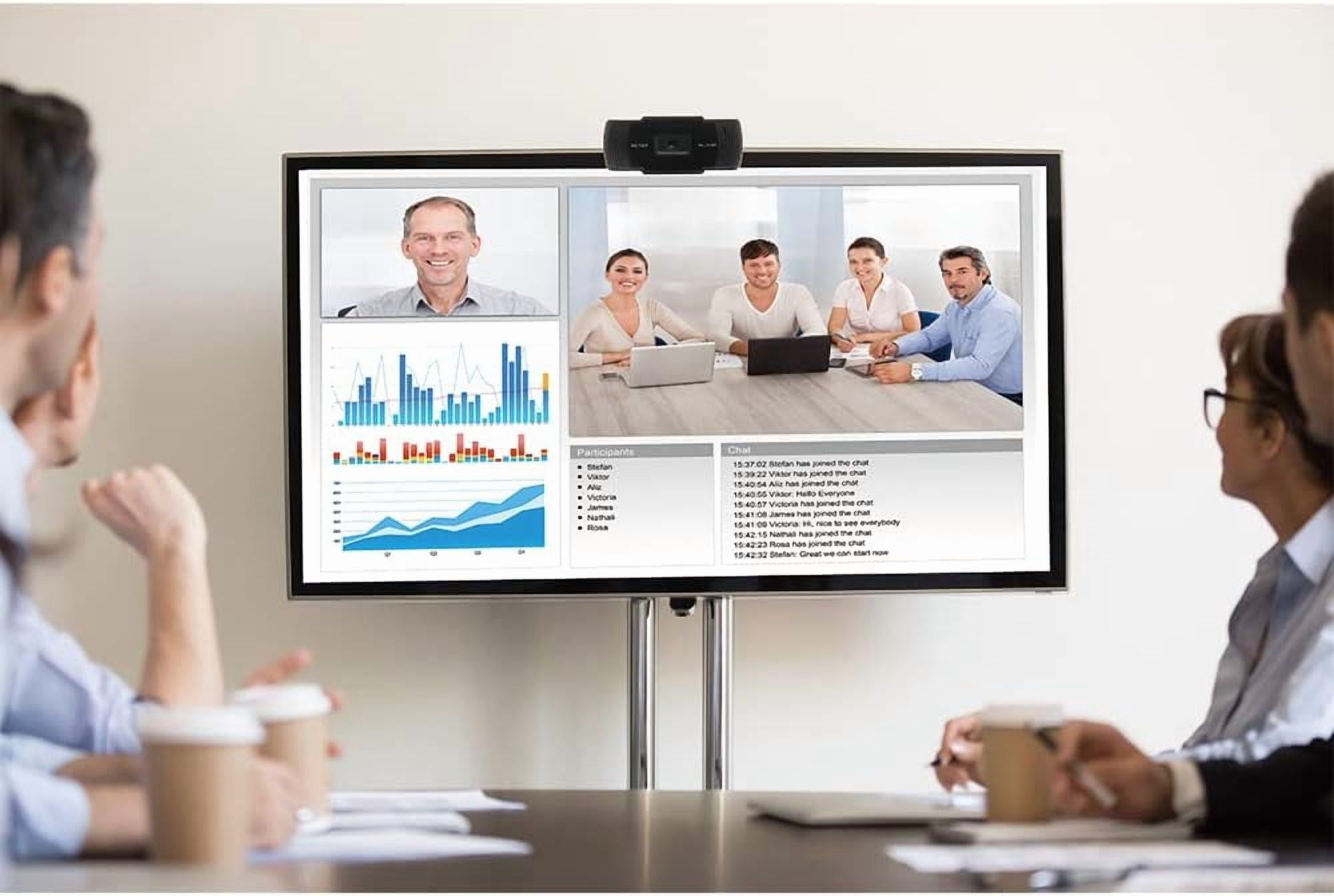 SLIDE INNOVATIONS 720P HD Webcam, Computer Camera with Microphone, Mini Tripod & Privacy Lens