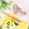 thumbnail image 4 of Balsa Circle 12 Rose Gold 4.6" 3D Butterfly Wall Decals DIY Crafts Removable Stickers, 4 of 7