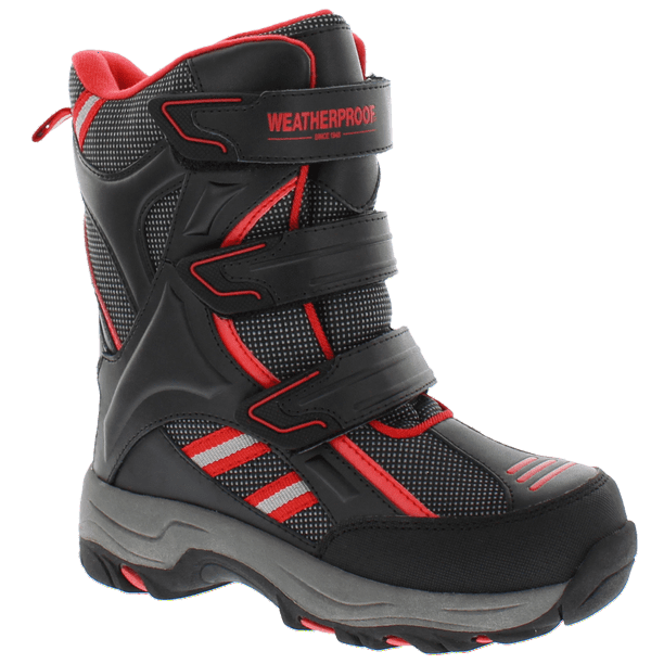 mens snow boots with velcro straps