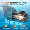 thumbnail image 4 of STAWAY 1.5HP Pool Pump Motor, 56Y Frame, 115/230V, 3450 RPM, Energy Efficient, Easy Install, Durable, Low Noise, Perfect for Residential & Commercial Pools, 4 of 9