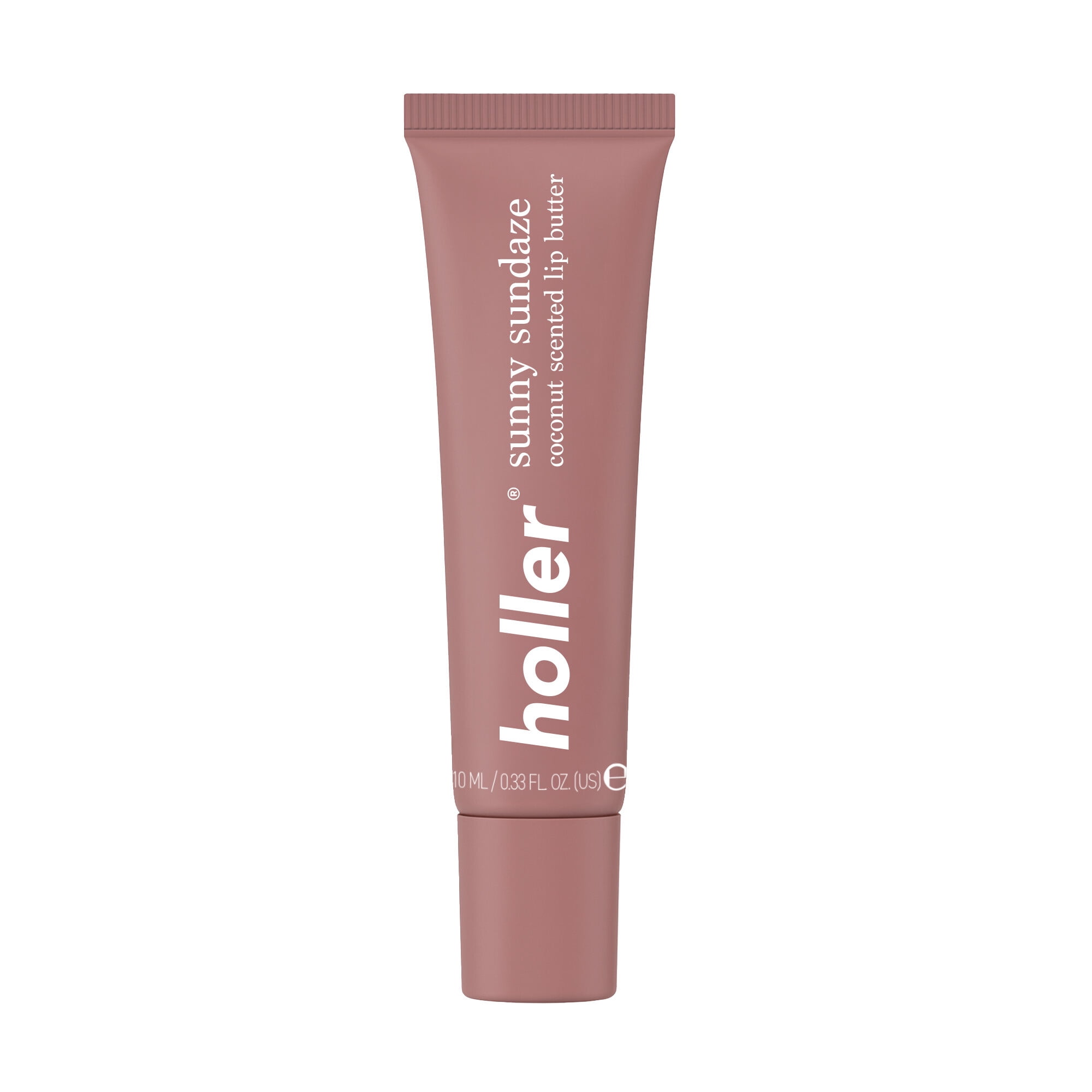 Holler Sunny Sundaze Coco Cabana Coconut Lip Butter, Hydrating Shea Butter, 0.33 fl oz
