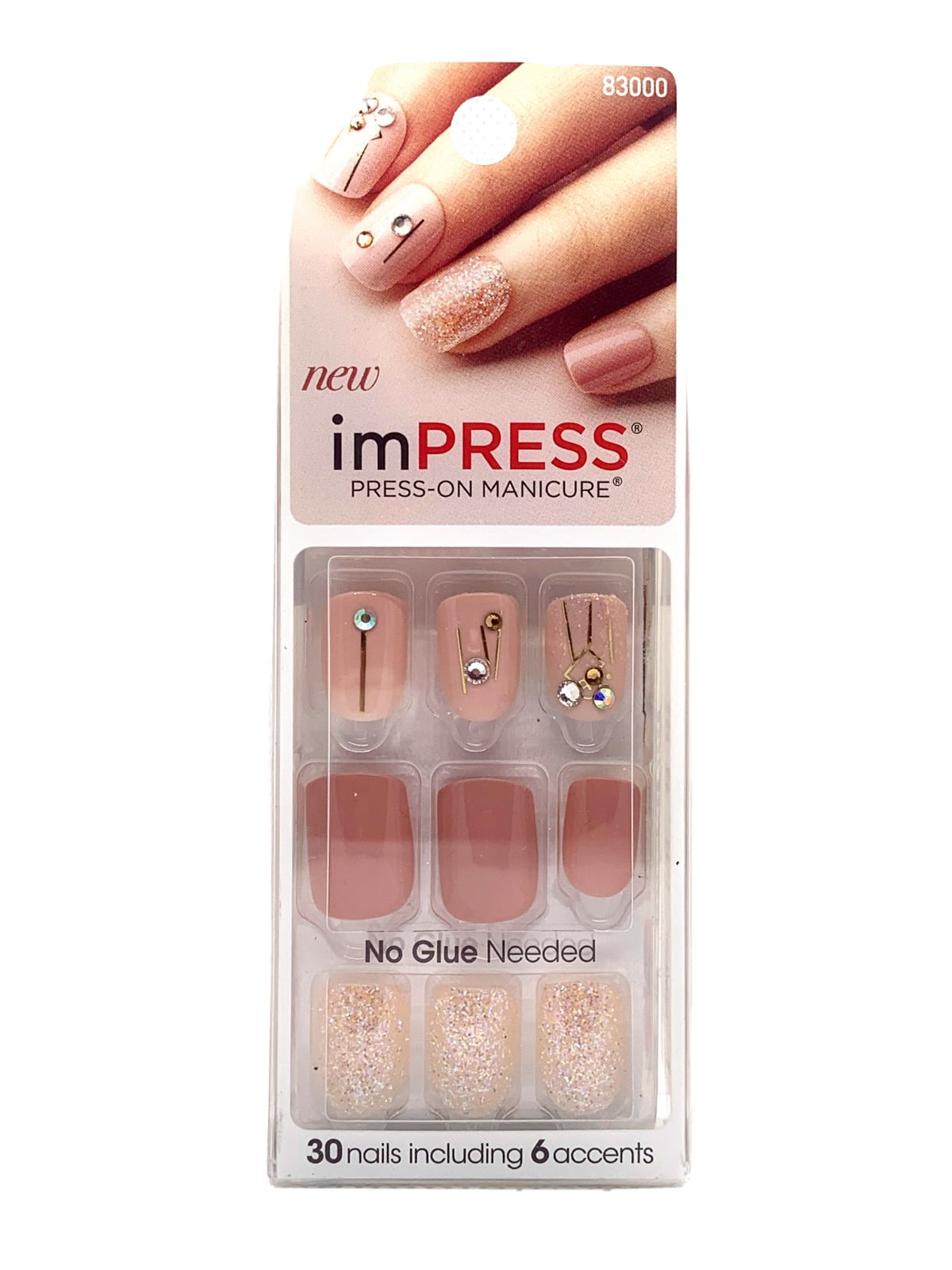 ImPRESS Press-on Nails Gel Manicure - Brilliant BIP502F