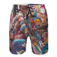 thumbnail image 3 of Logiee Fantasy Colorful Beast Print Mens Swim Trunks Quick Dry Board Shorts,Breathable Hawaii Beach Shorts Swimwear Bathing Suits-Medium, 3 of 6