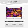 thumbnail image 6 of Balery Skull Bedding Queen Pillow Cases - Envelope Closure - Soft Brushed Microfiber Fabric - Shrinkage and Fade Resistant Pillow Cases-16"x24", 6 of 9