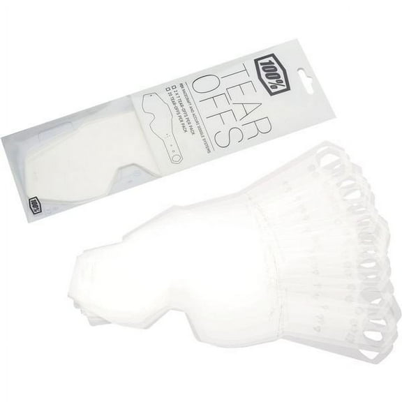 100% Goggle Tear Offs - 50 Pack